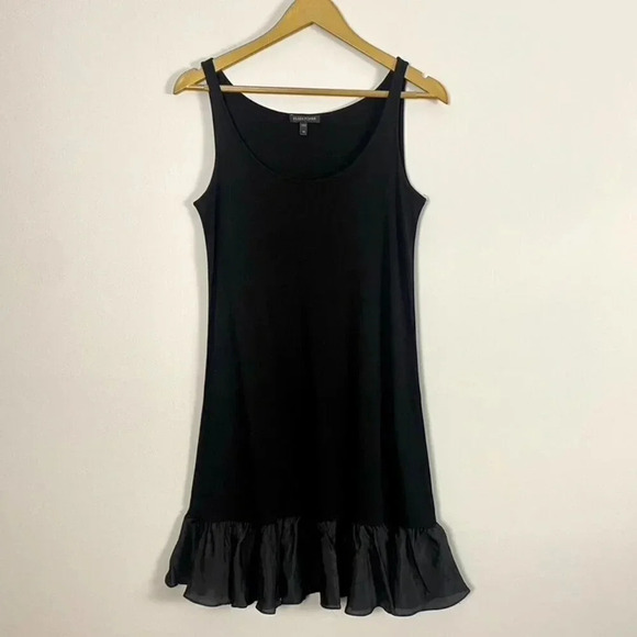 Eileen Fisher Black Silk Slip Dress - Picture 1 of 9